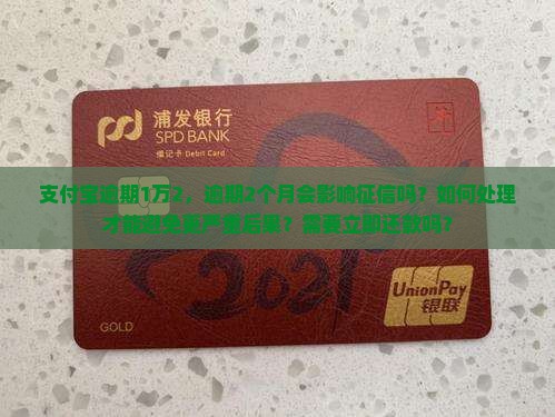 支付宝逾期1万2逾期2个月如何处理
