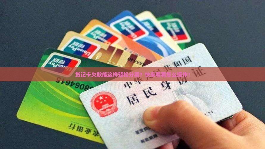 贷记卡欠款个性化分期如何操作
