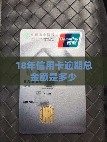 18年信用卡总逾期金额达多少