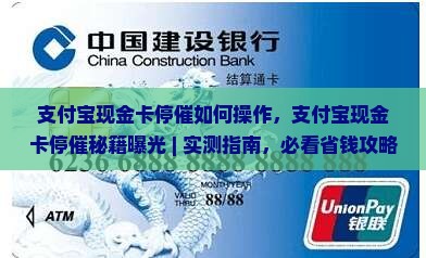 支付宝现金卡停催如何操作