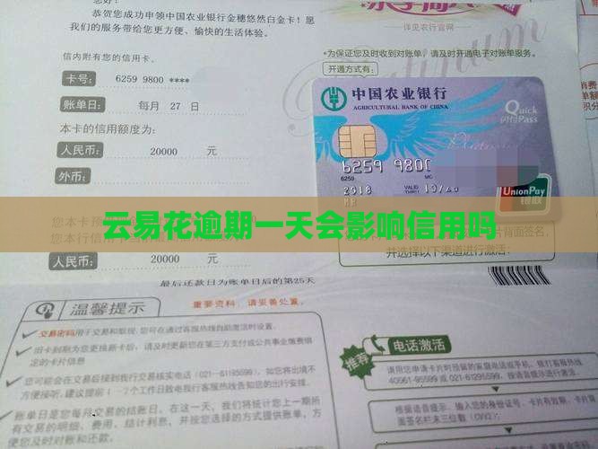 云易花逾期1天会影响信用吗