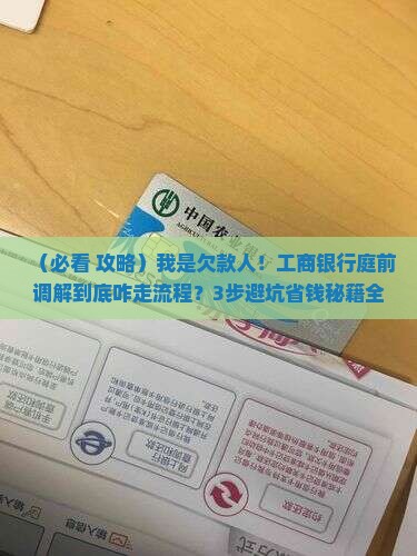 工商银行欠款庭前调解流程该如何进行