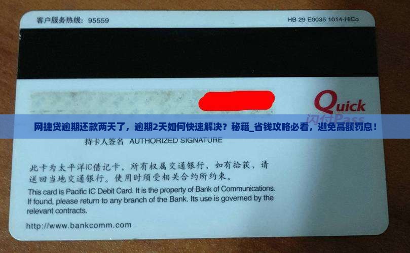 网捷贷逾期还款两天了