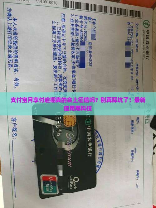 支付宝月享付逾期会上征信吗