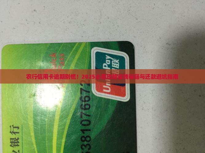 农行信用卡逾期找谁协商信用卡还款问题