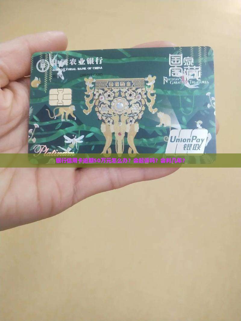 银行信用卡逾期50万元怎么办？会起诉吗？会判几年？