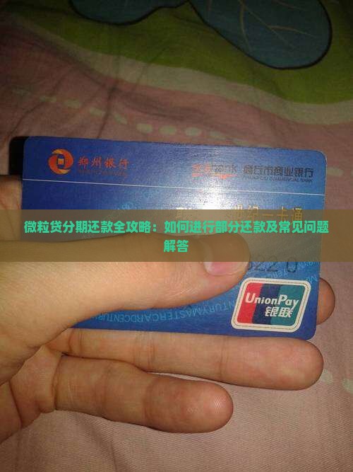 微粒贷分期还款全攻略：如何进行部分还款及常见问题解答