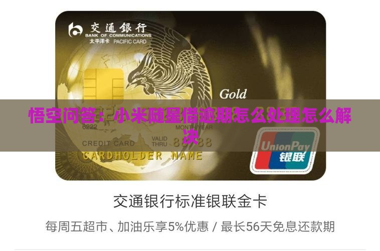 悟空问答：小米随星借逾期怎么处理怎么解决