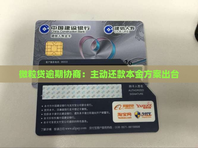 微粒贷逾期协商：主动还款本金方案出台