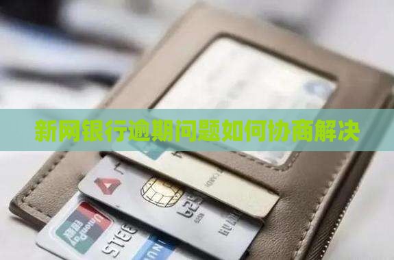 新网银行逾期问题如何协商解决