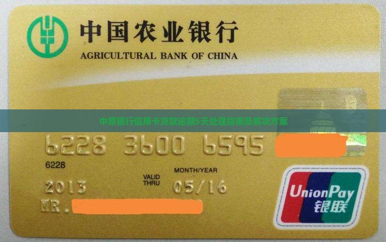中原银行信用卡贷款逾期5天处理指南及解决方案