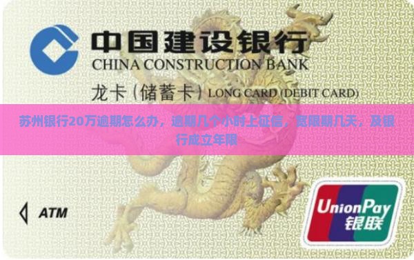 苏州银行20万逾期怎么办，逾期几个小时上征信，宽限期几天，及银行成立年限