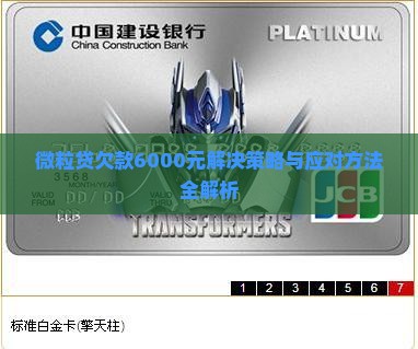 信用卡欠款6000元解决策略与应对方法全解析