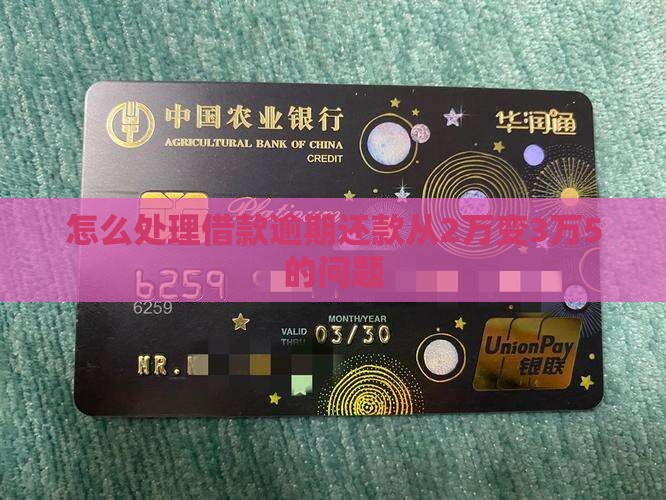 怎么处理借款逾期还款从2万变3万5的问题