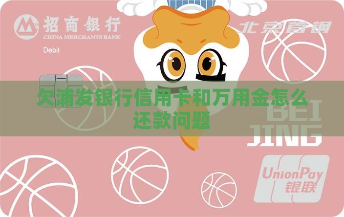 欠浦发银行信用卡和万用金怎么还款问题