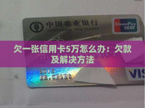 欠一张信用卡5万怎么办：欠款及解决方法