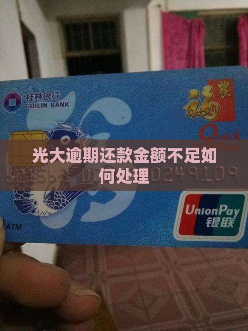 光大逾期还款金额不足如何处理