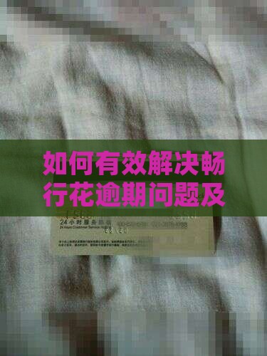 如何有效解决畅行花逾期问题及应对方法