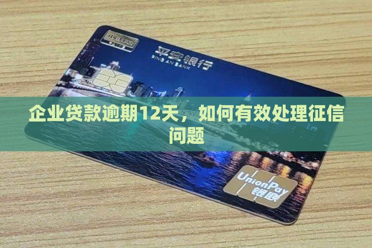 企业贷款逾期12天，如何有效处理征信问题