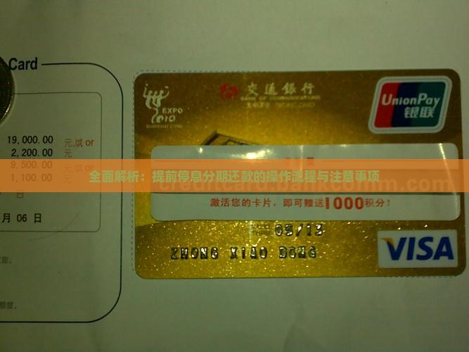 全面解析：提前停息分期还款的操作流程与注意事项
