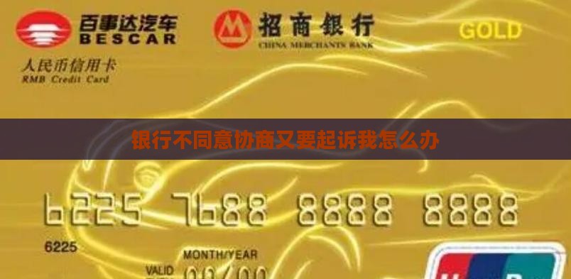 银行不同意协商又要起诉我怎么办