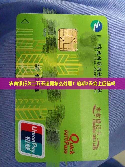 农商银行欠二万五逾期怎么处理