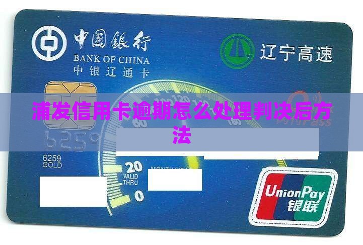 浦发信用卡判决后逾期处理方法