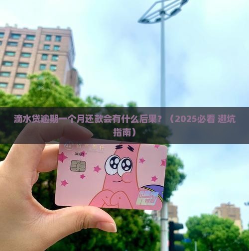滴水贷逾期一个月还款会产生什么后果