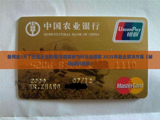 备用金2天了还是无法取用