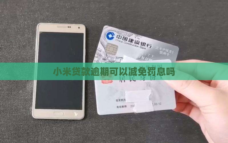 小米贷款逾期罚息能否减免
