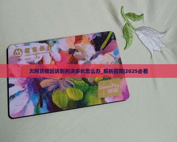 欠网贷被起诉到判决多长怎么办