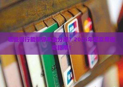 哪些银行可以本金个性化分期