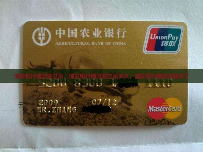 浦发银行催款要立案