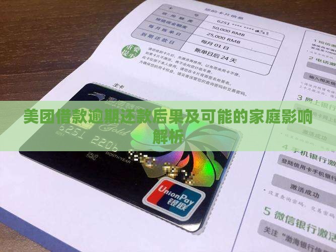 美团借款逾期还款后果及可能的家庭影响解析