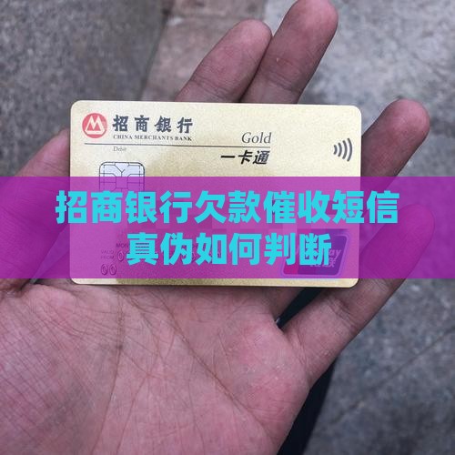 招商银行欠款催收短信真伪如何判断