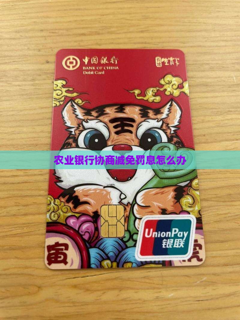农业银行协商减免罚息怎么办