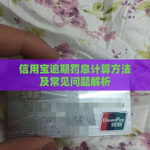 信用宝逾期罚息计算方法及常见问题解析