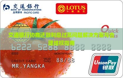 交通银行协商还款利息过高问题解决方案与合理维权指南