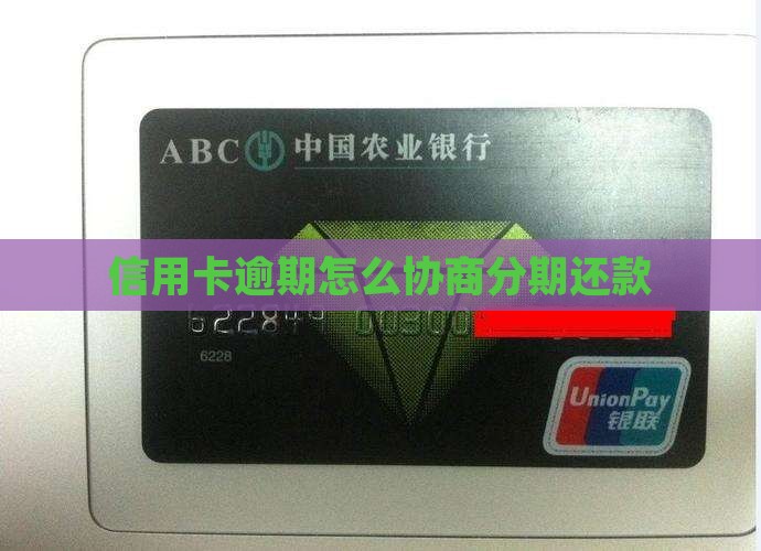 信用卡逾期怎么协商分期还款