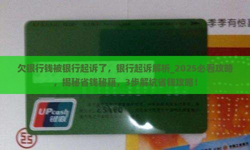 欠银行钱被银行起诉了