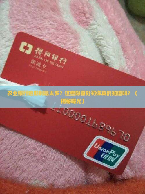 农业银行逾期利息太多会怎么处罚