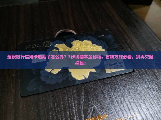 建设银行信用卡逾期协商还款本金的方法