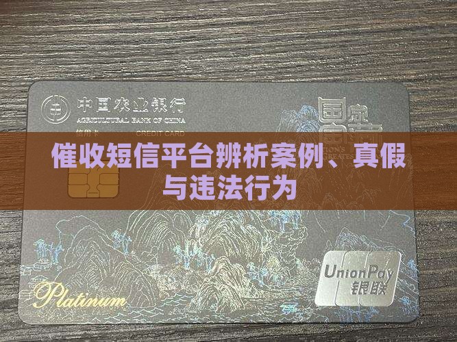 催收短信平台辨析