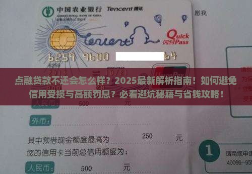 点融贷款不还会怎么样