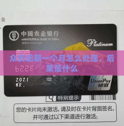 众安优贷逾期一个月会怎么处理