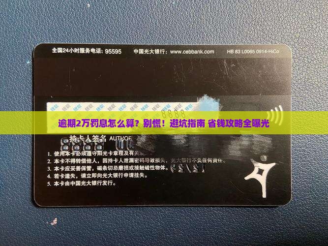 微粒贷逾期20000罚息怎么处理