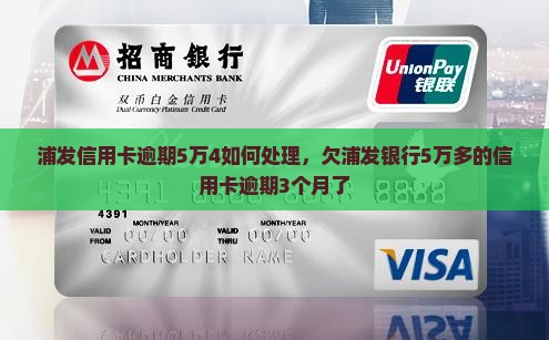 浦发信用卡逾期5万4如何处理