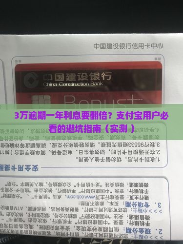 支付宝3万逾期了一年利息多少需要缴纳