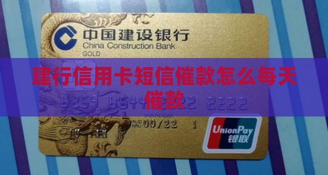 建行信用卡短信催款怎么每天催款