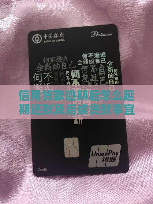 信用贷款逾期后怎么延期还款及后续贷款事宜